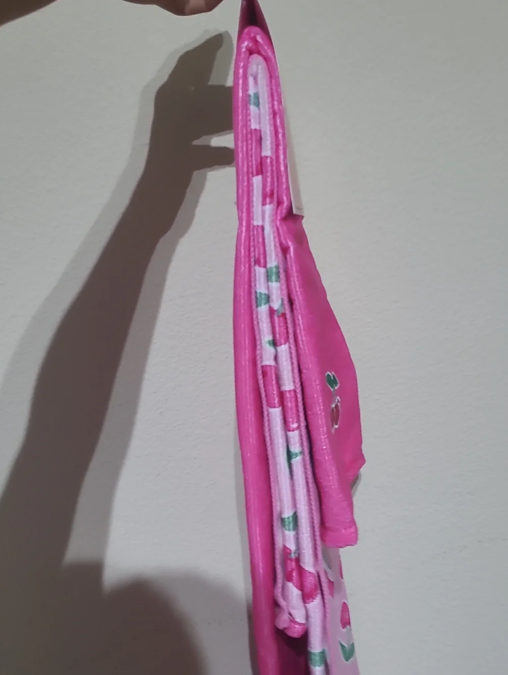 Juicy Couture Hot Pink Microfiber Towel with Cherry Embroidery